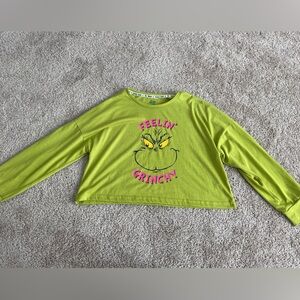 The GrinchXJustice Long Sleeve Girls top size Large